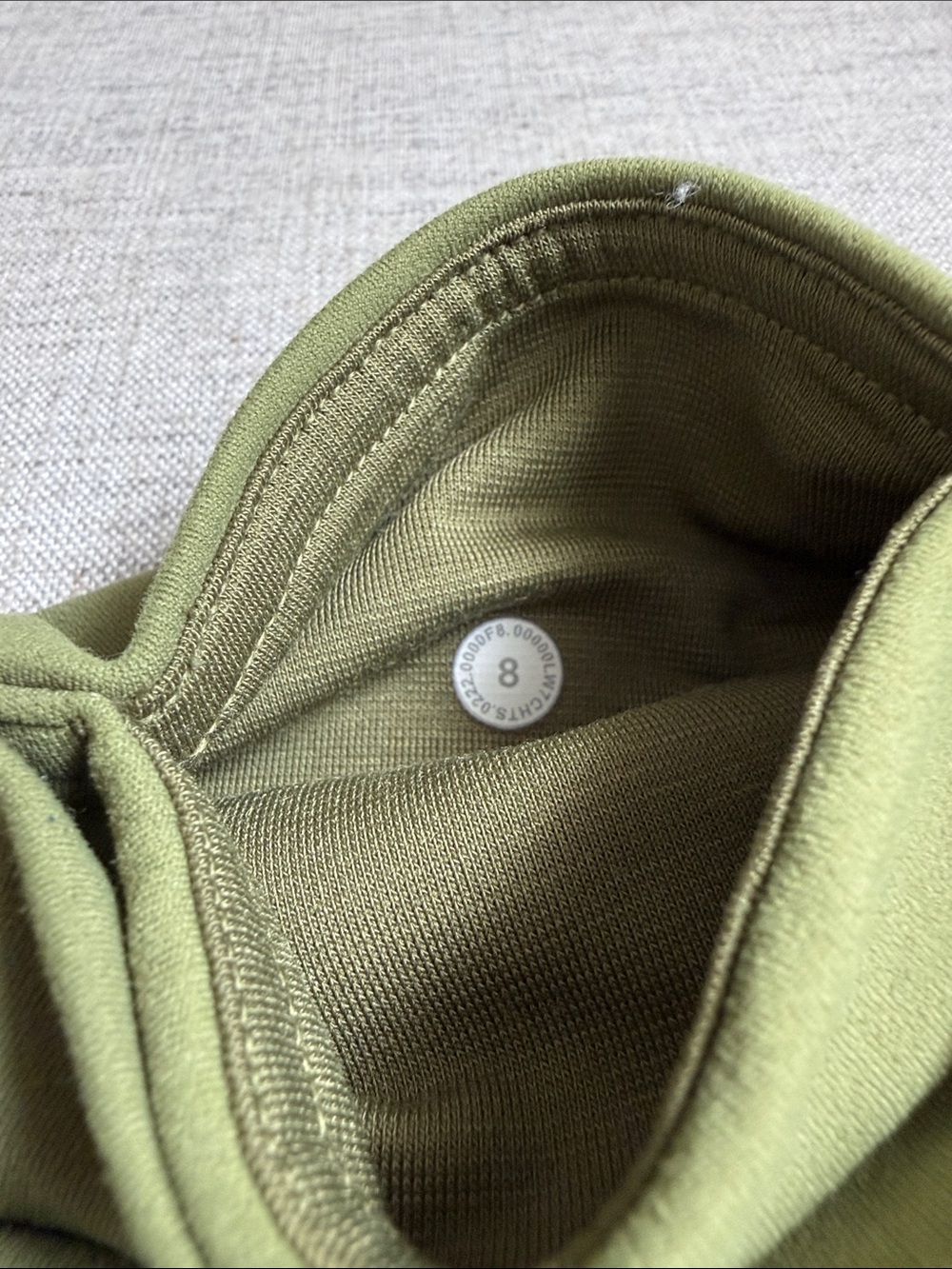 lululemon Bronze Green Lulu and mesh high waist yoga shorts - Picture 2 of 5